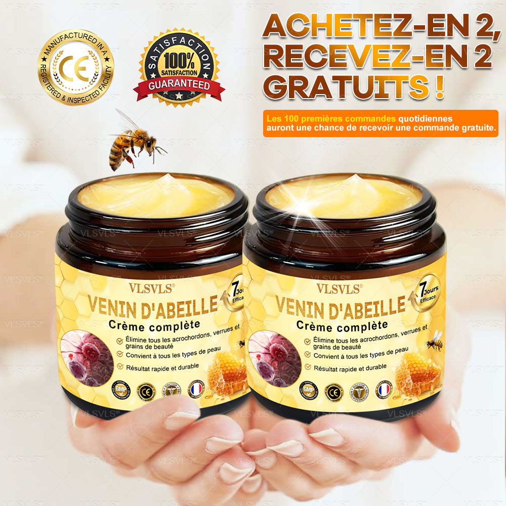 Fabriqué et expédié de France 👑👑👑Crème complète au Venin d’Abeille VLSVLS® 🔥 DERNIER JOUR -80%
