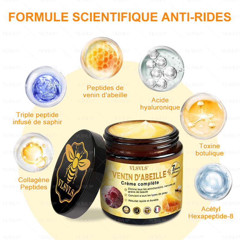 Fabriqué et expédié de France 👑👑👑Crème complète au Venin d’Abeille VLSVLS® 🔥 DERNIER JOUR -80%